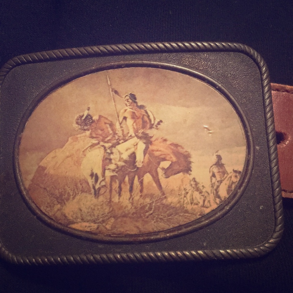 Vintage Country Western belt and buckle.